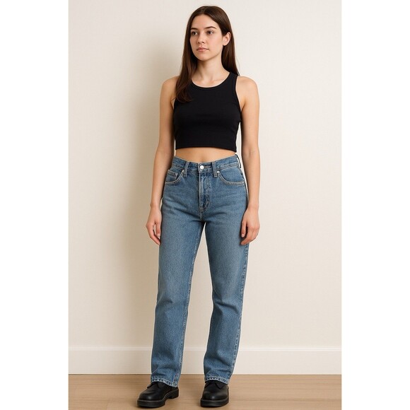 EUC Levi's Silvertab 94 Baggy Blue Jeans Womens Size 23x29 - Picture 1 of 14